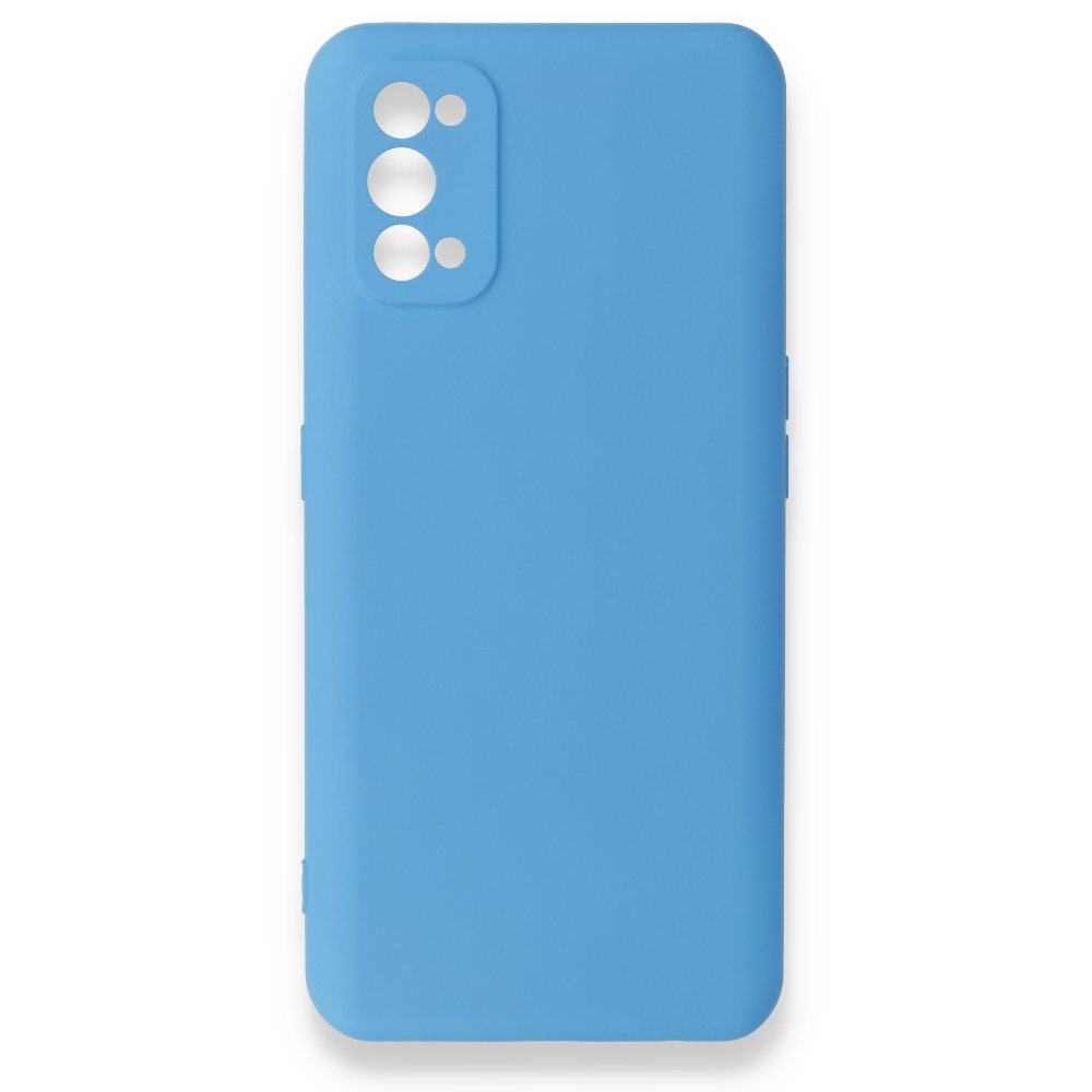 Realme 7 Pro Kılıf Nano içi Kadife Silikon - Mavi  Realme 7 Pro Kılıf Nano içi Kadife Silikon - Mavi