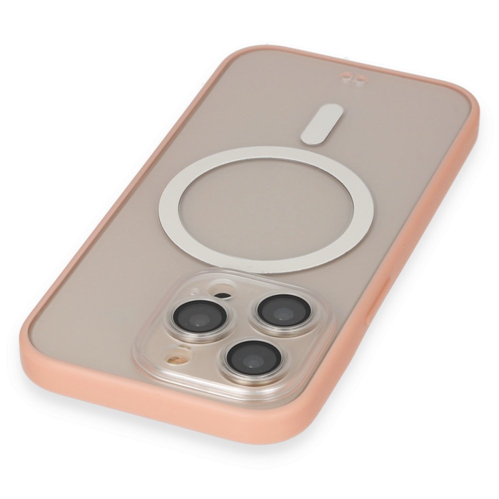 iPhone 14 Pro Kılıf Grand Magneticsafe Kapak - Pembe  iPhone 14 Pro Kılıf Grand Magneticsafe Kapak - Pembe