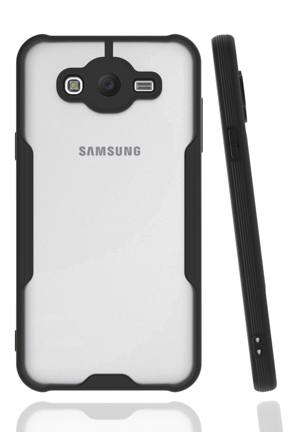  Samsung Galaxy J7 Kılıf Platin Silikon - Siyah