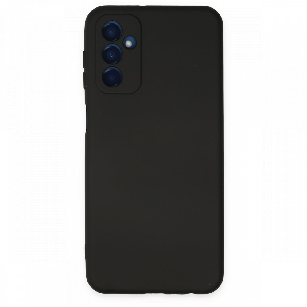  Samsung Galaxy M13 Kılıf Nano içi Kadife Silikon - Siyah