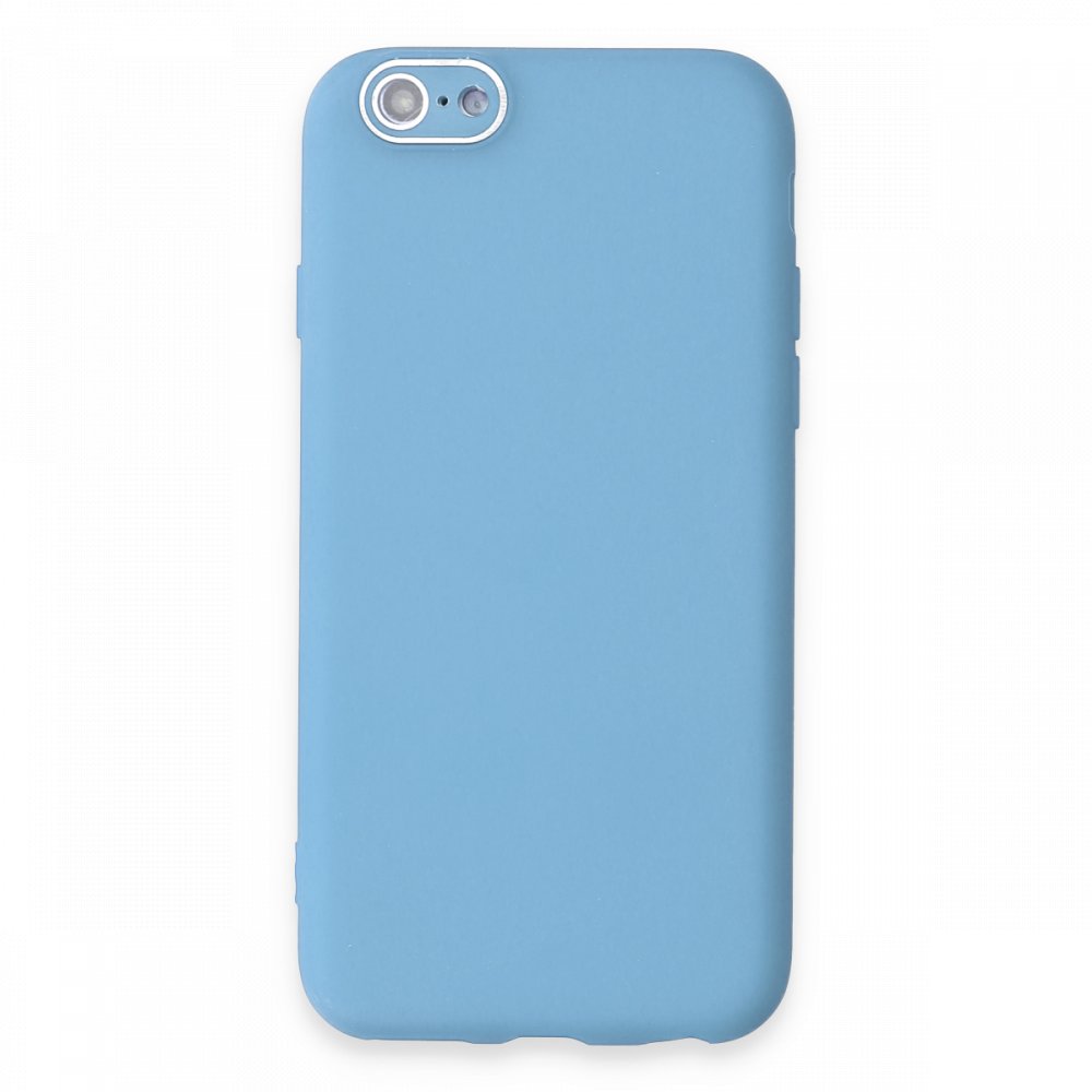  iPhone 6 Kılıf Lansman Glass Kapak - Mavi
