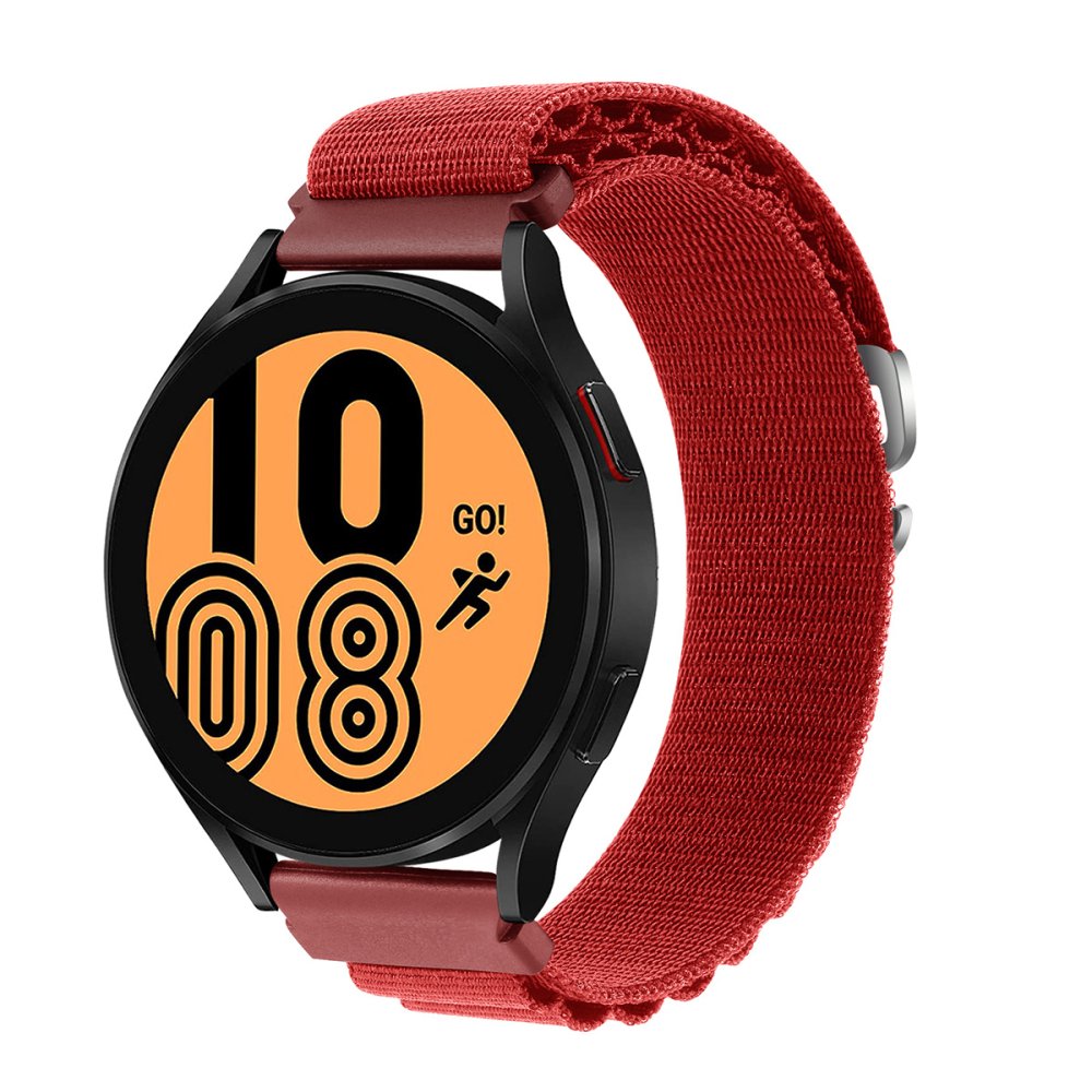  Watch 22mm KR410 Kumaş Kordon - Kırmızı