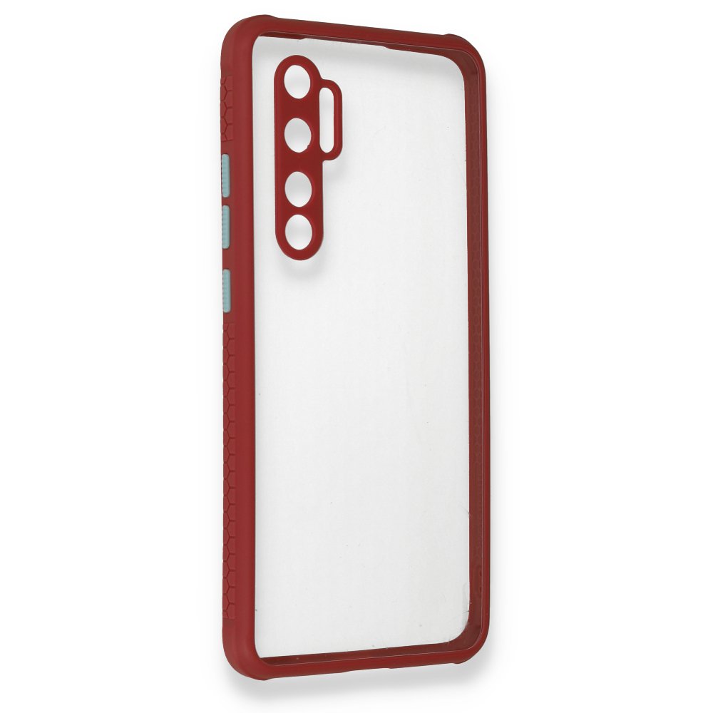  Xiaomi Mi Note 10 Lite Kılıf Miami Şeffaf Silikon - Fuşya