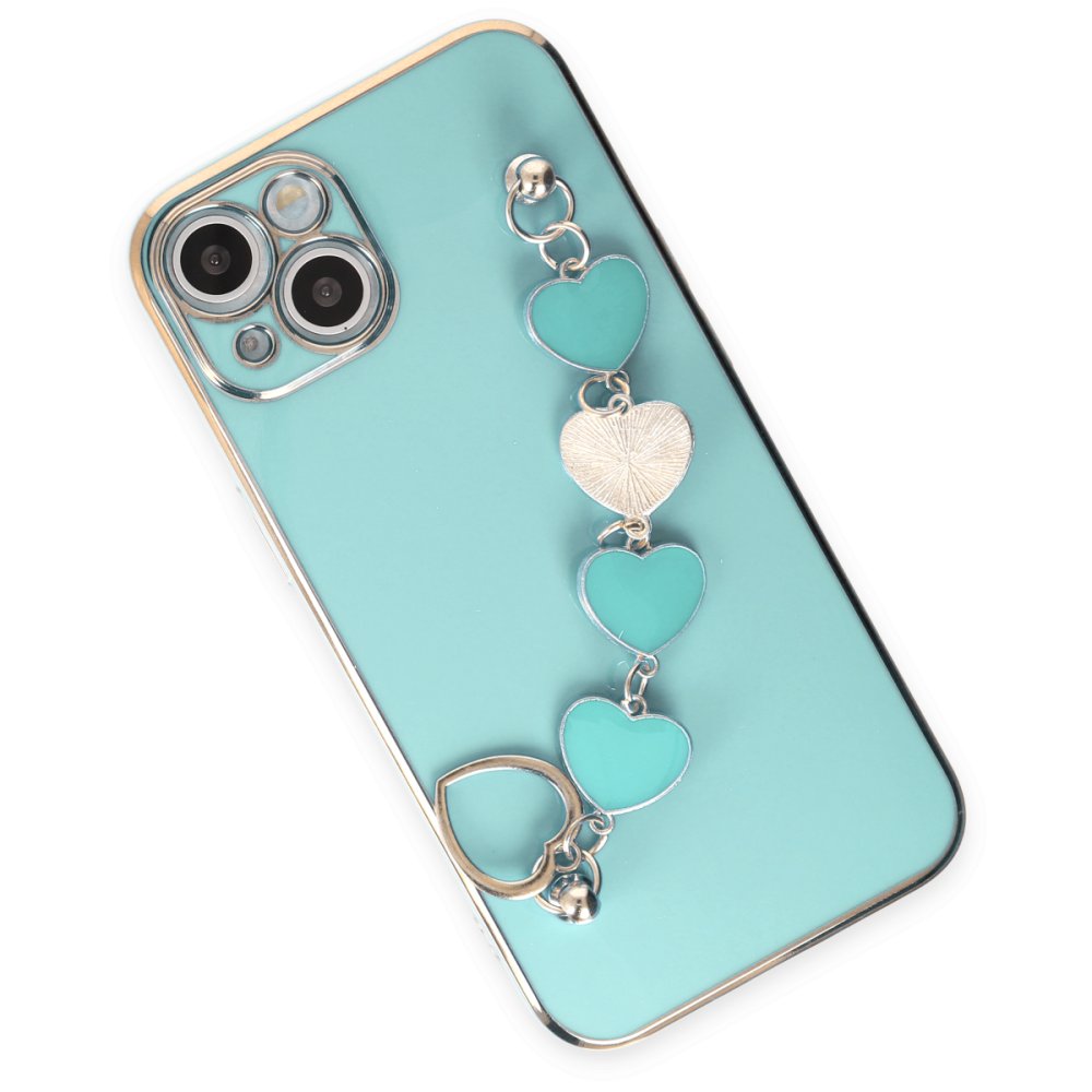  iPhone 14 Plus Kılıf Esila Silikon - Su Yeşili