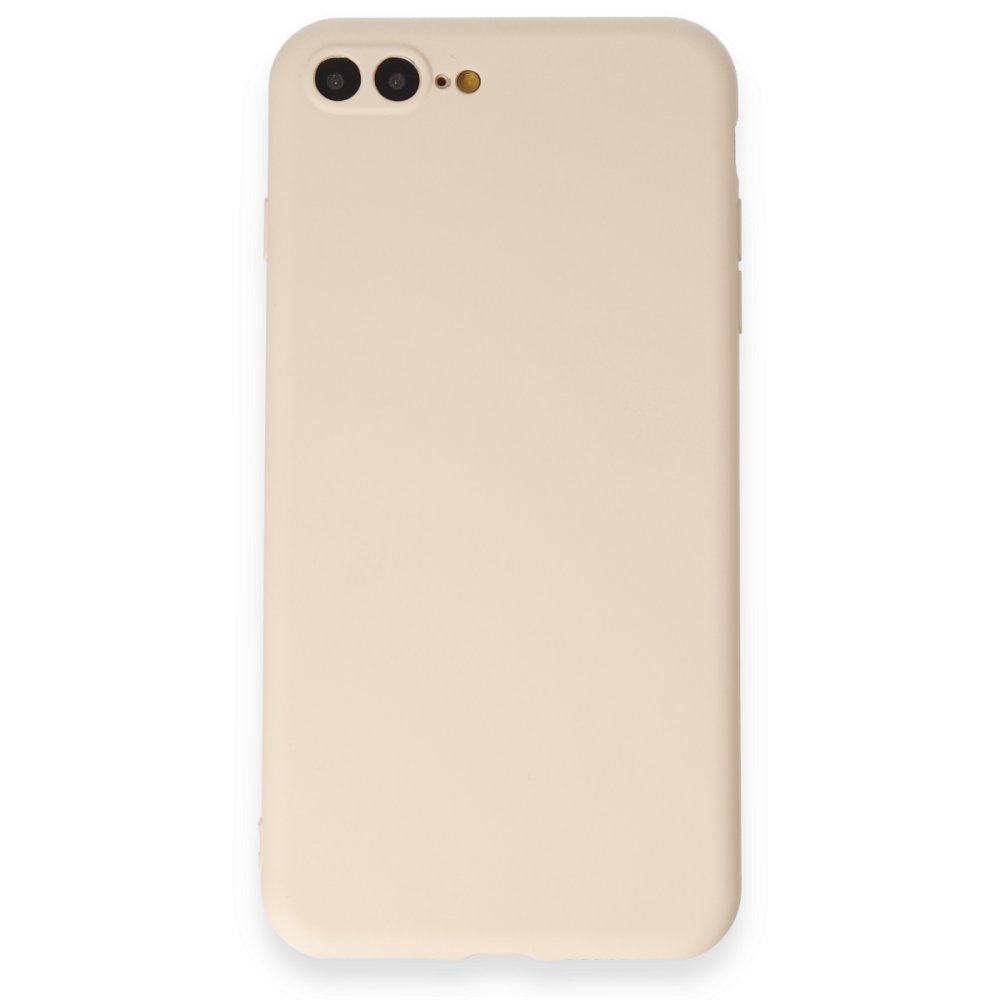  iPhone 8 Plus Kılıf First Silikon - Krem