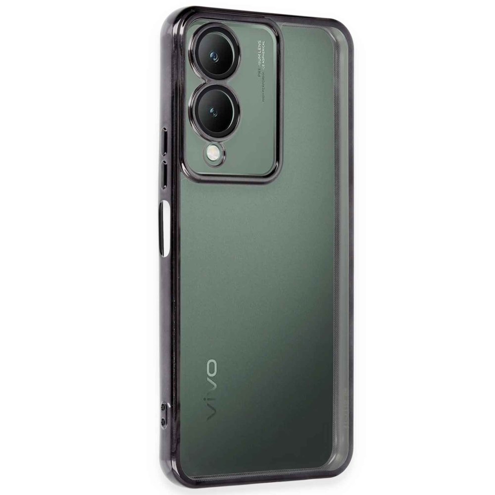  Vivo Y17S Kılıf Razer Lensli Silikon - Siyah
