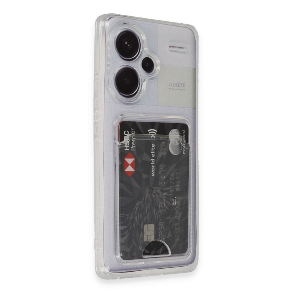Redmi Note 13 Pro Plus Kılıf Kart Şeffaf Silikon - Şeffaf Redmi Note 13 Pro Plus Kılıf Kart Şeffaf Silikon - Şeffaf