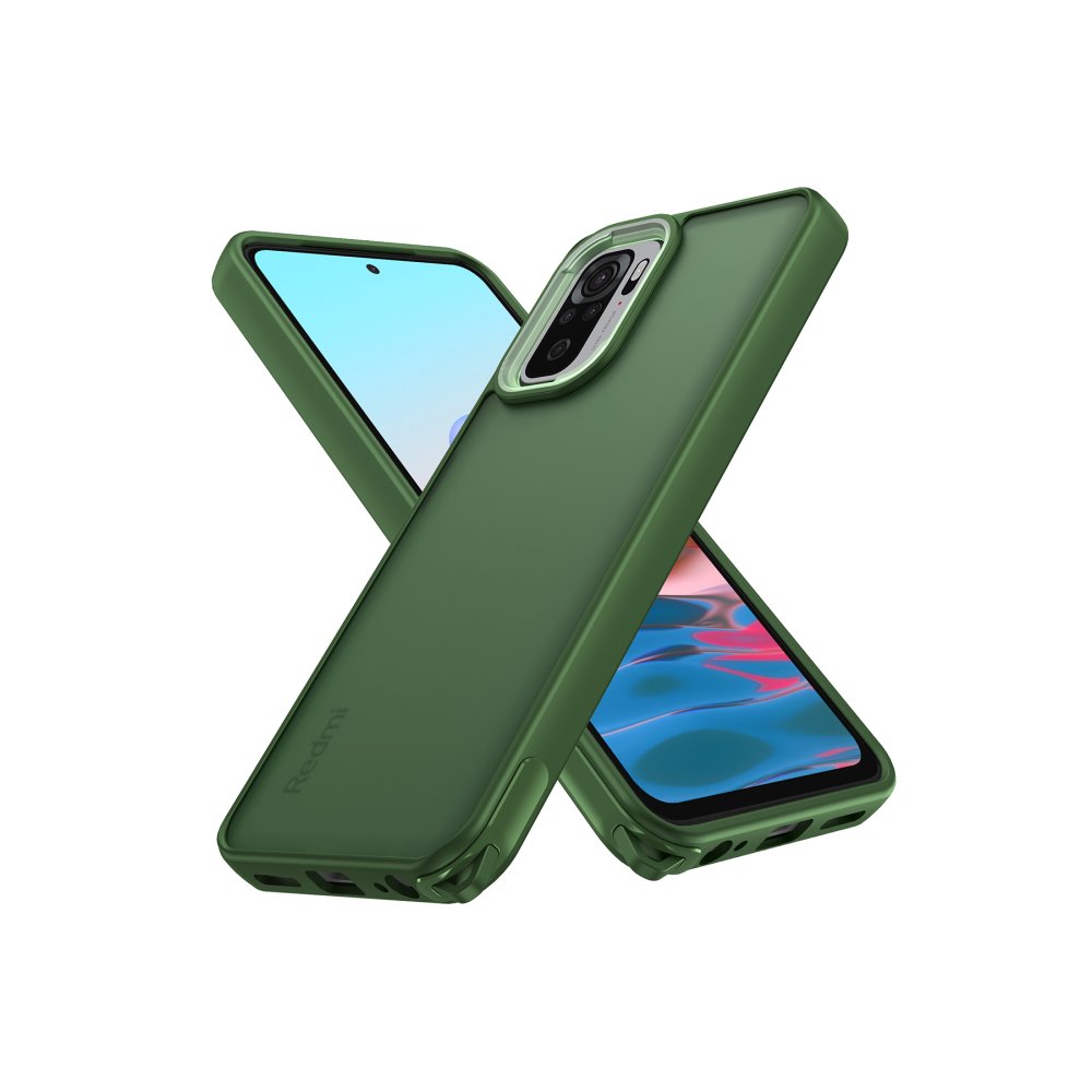 Redmi Note 10S Kılıf Elegant Kapak - Yeşil