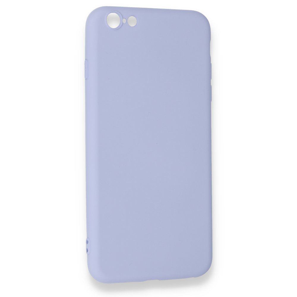  iPhone 6 Plus Kılıf Nano içi Kadife Silikon - Lila