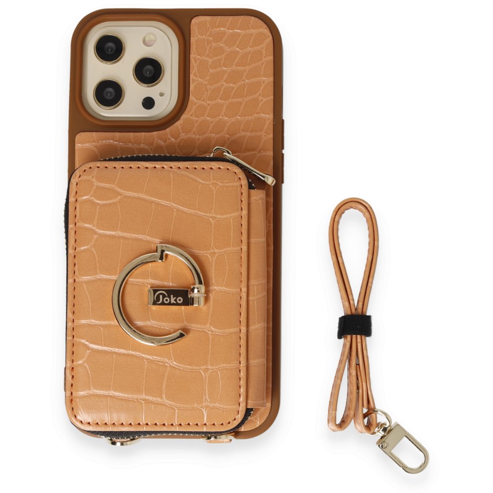 Joko iPhone 14 Pro Max Kılıf Ermes Kapak - Açık Turuncu Joko iPhone 14 Pro Max Kılıf Ermes Kapak - Açık Turuncu