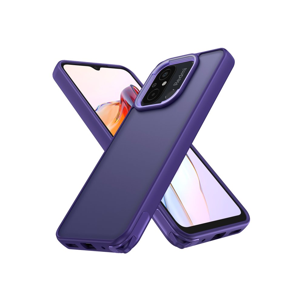 Redmi 12C Kılıf Elegant Kapak - Derin Mor