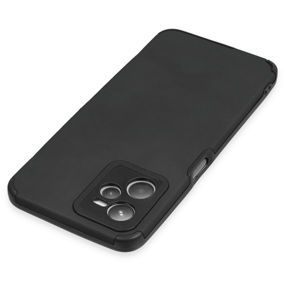 Realme C35 Kılıf Loop Deri Silikon - Siyah  Realme C35 Kılıf Loop Deri Silikon - Siyah