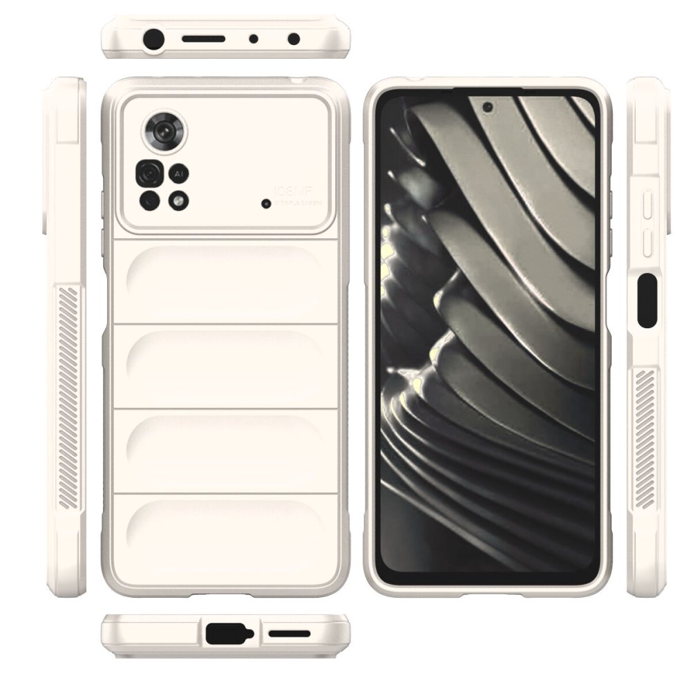  Xiaomi Poco X4 Pro 5G Kılıf Optimum Silikon - Krem