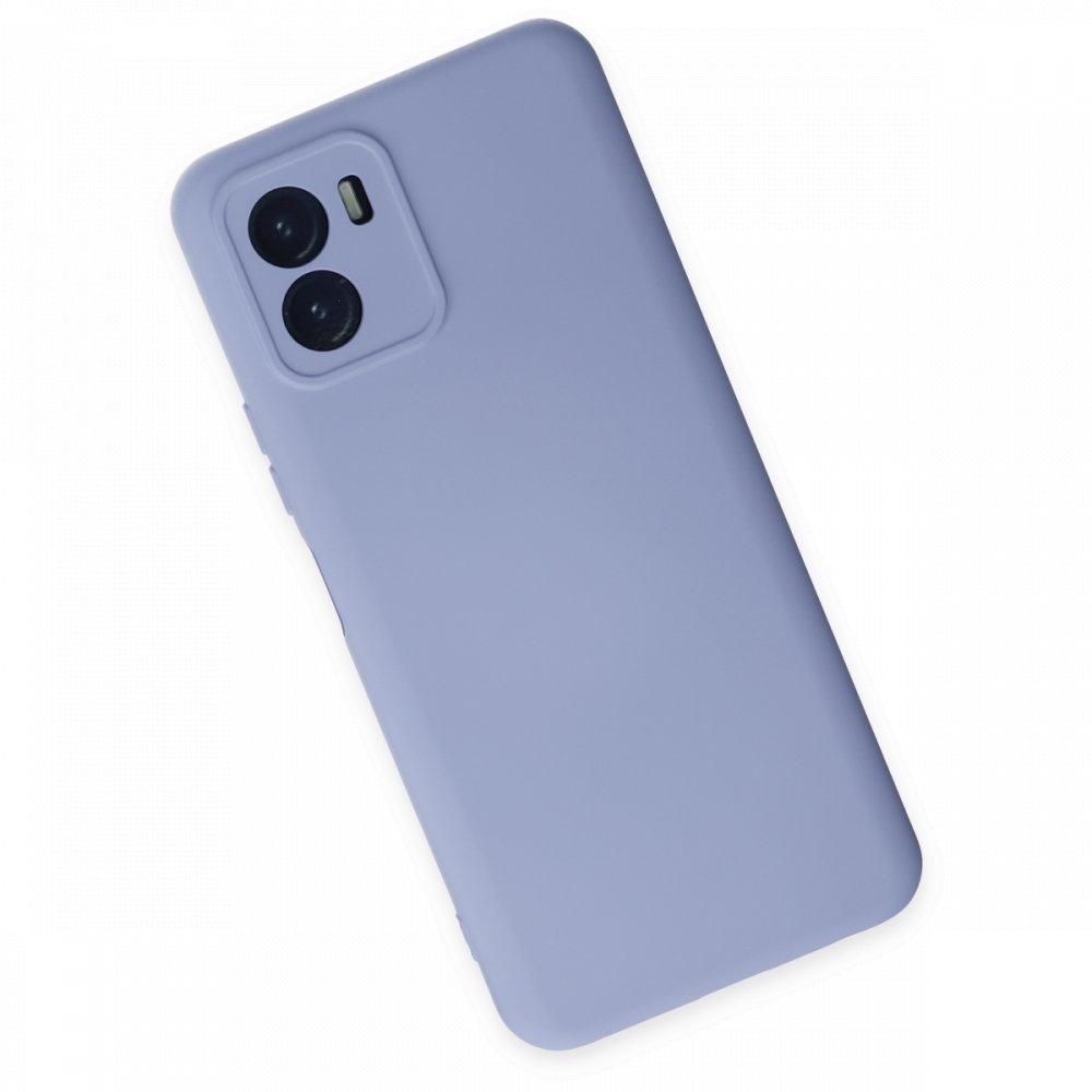  Vivo Y15S Kılıf Nano içi Kadife Silikon - Lila