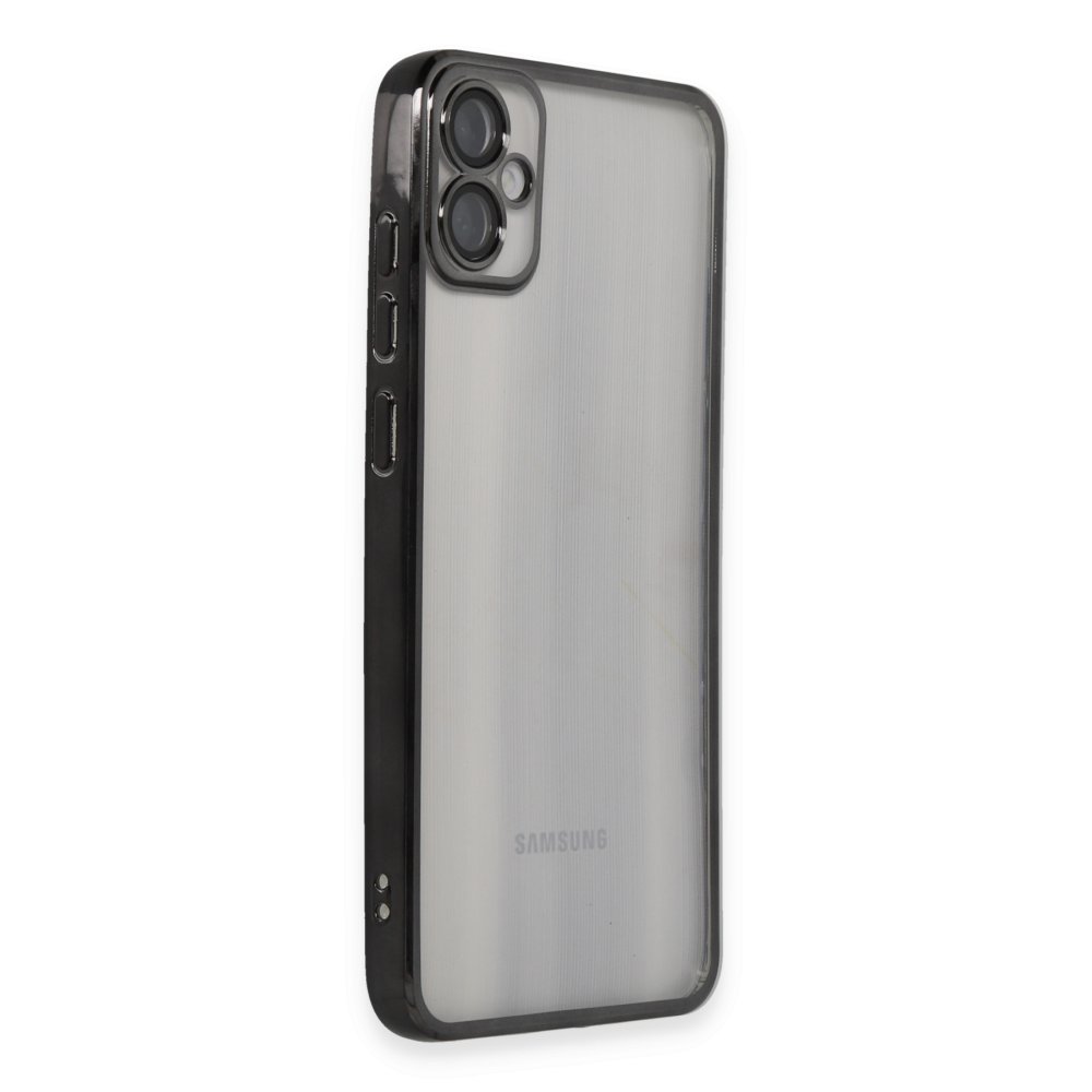  Samsung Galaxy A05 Kılıf Razer Lensli Silikon - Siyah