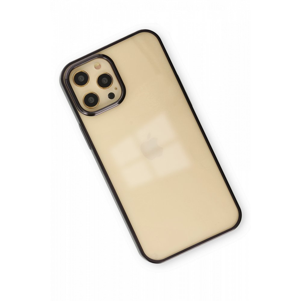  iPhone 12 Pro Max Kılıf Element Silikon - Siyah