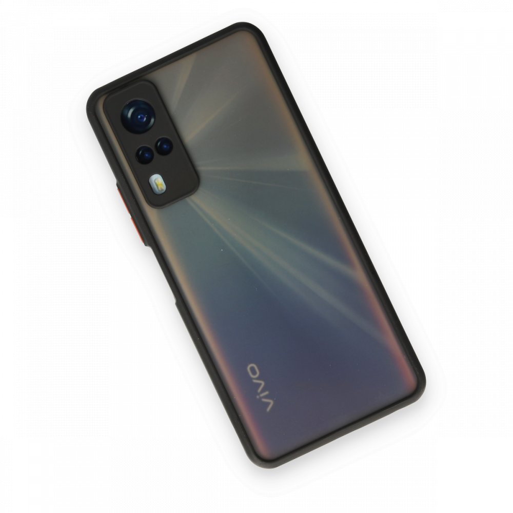  Vivo Y53S Kılıf Montreal Silikon Kapak - Siyah