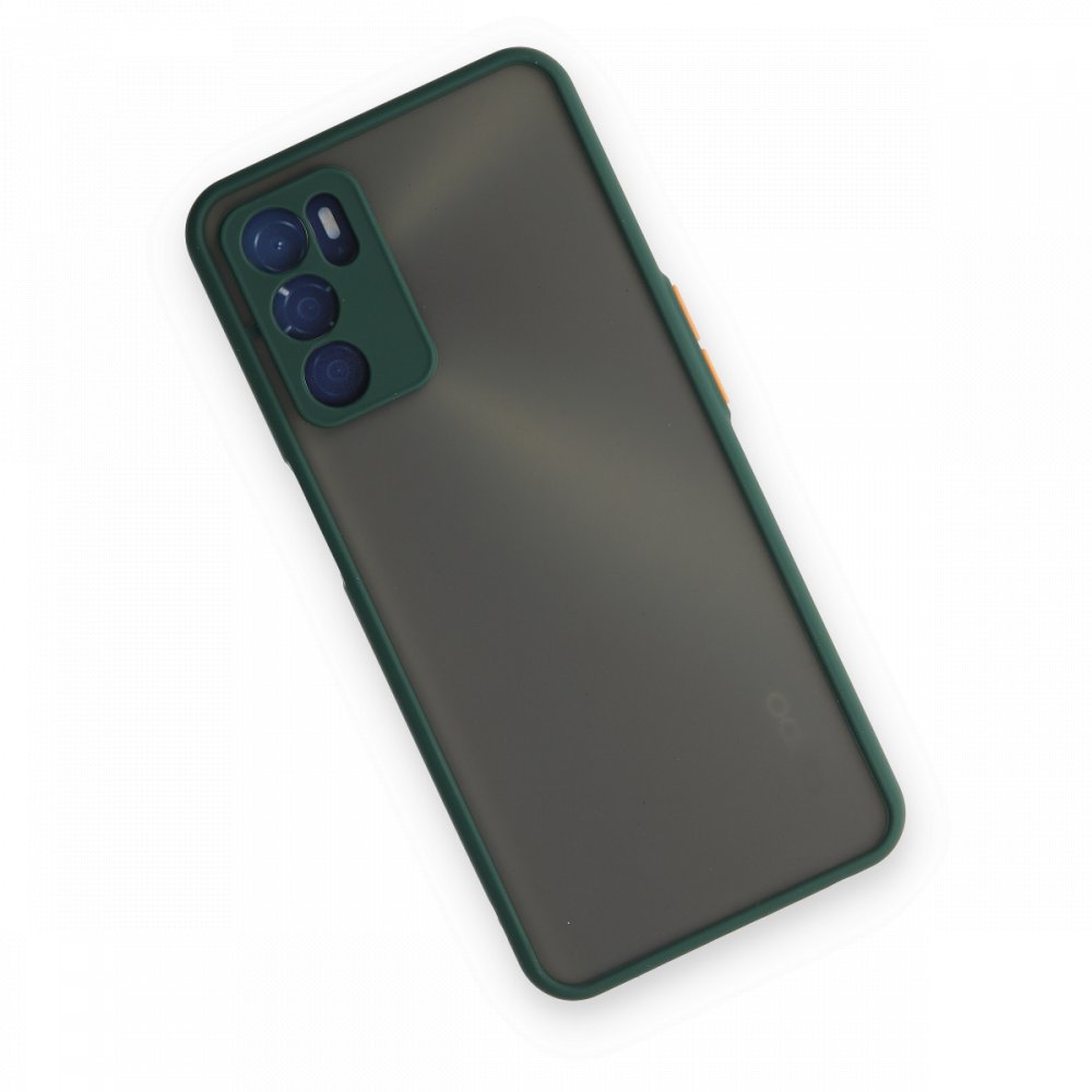Oppo A16 Kılıf Montreal Silikon Kapak - Yeşil Oppo A16 Kılıf Montreal Silikon Kapak - Yeşil