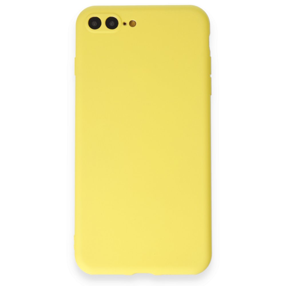  iPhone 8 Plus Kılıf First Silikon - Sarı