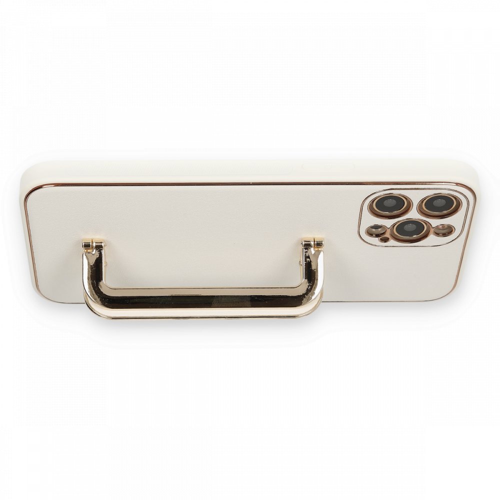  iPhone 12 Pro Max Kılıf Coco Elit Kapak - Beyaz