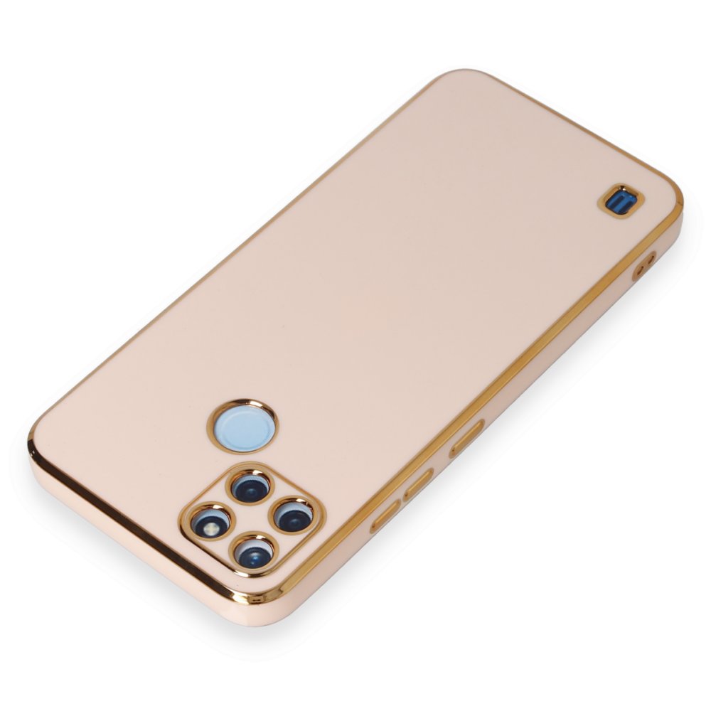  Realme C21Y Kılıf Volet Silikon - Pembe