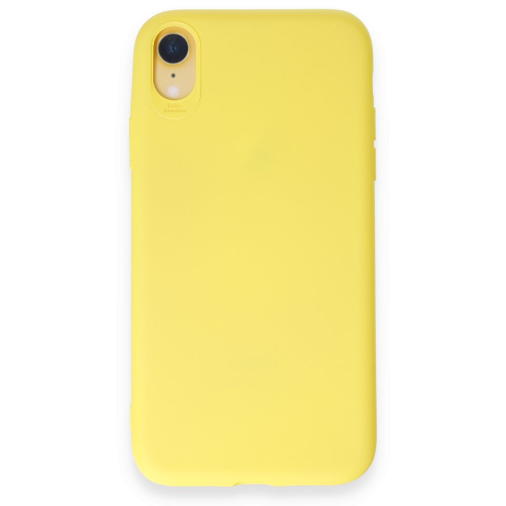 iPhone XR Kılıf First Silikon - Sarı iPhone XR Kılıf First Silikon - Sarı