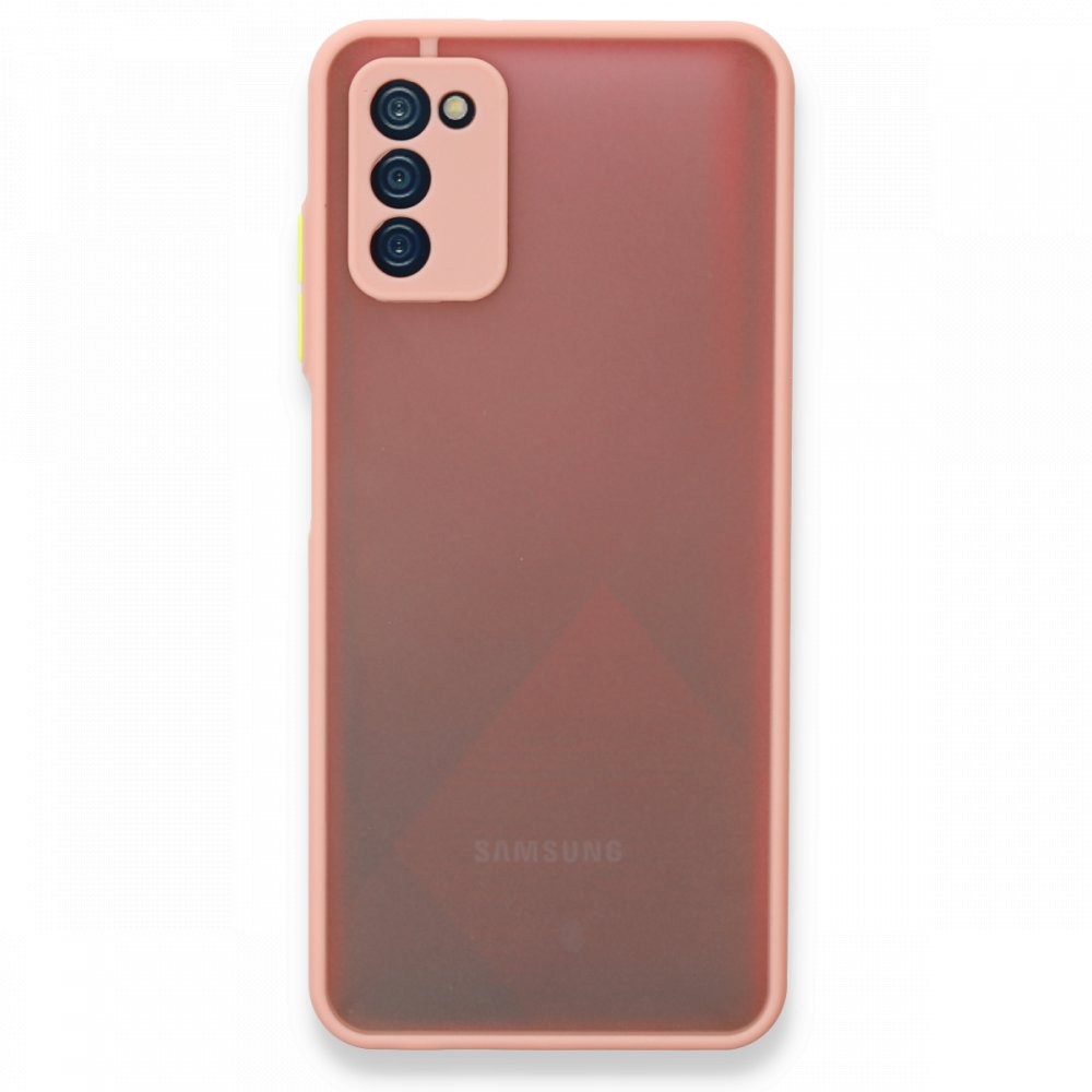  Samsung Galaxy A03S Kılıf Montreal Silikon Kapak - Pembe