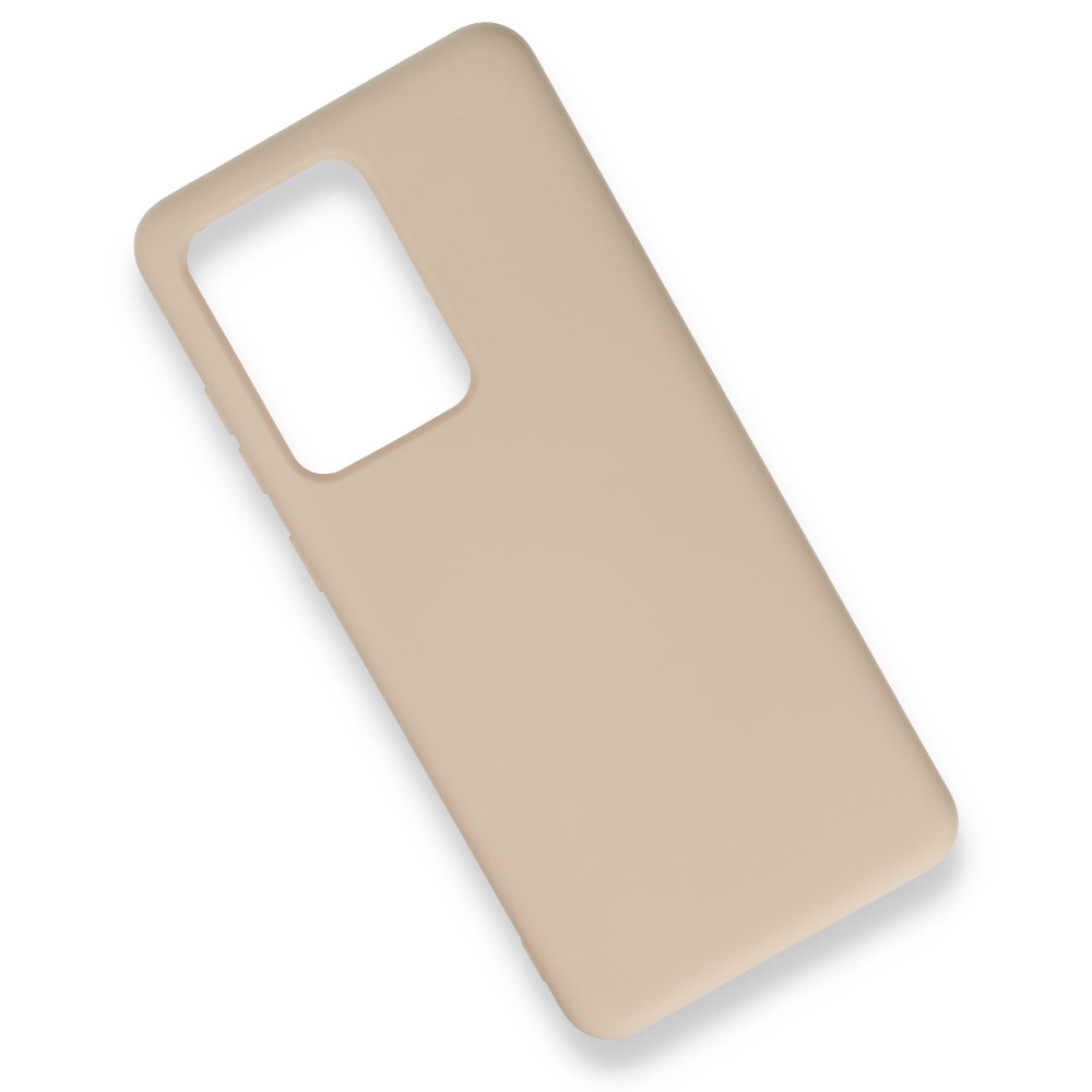  Samsung Galaxy S20 Ultra Kılıf Nano içi Kadife Silikon - Pudra