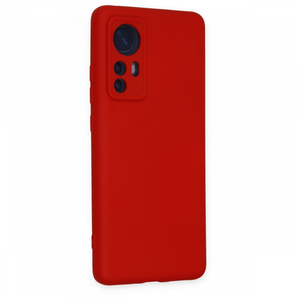  Xiaomi Mi 12 Kılıf Nano içi Kadife Silikon - Kırmızı