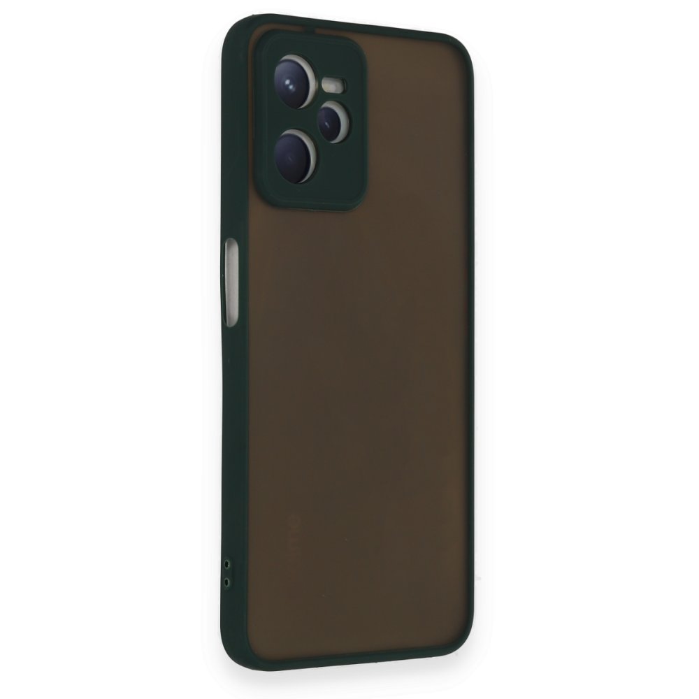 Realme C35 Kılıf Montreal Silikon Kapak - Yeşil  Realme C35 Kılıf Montreal Silikon Kapak - Yeşil
