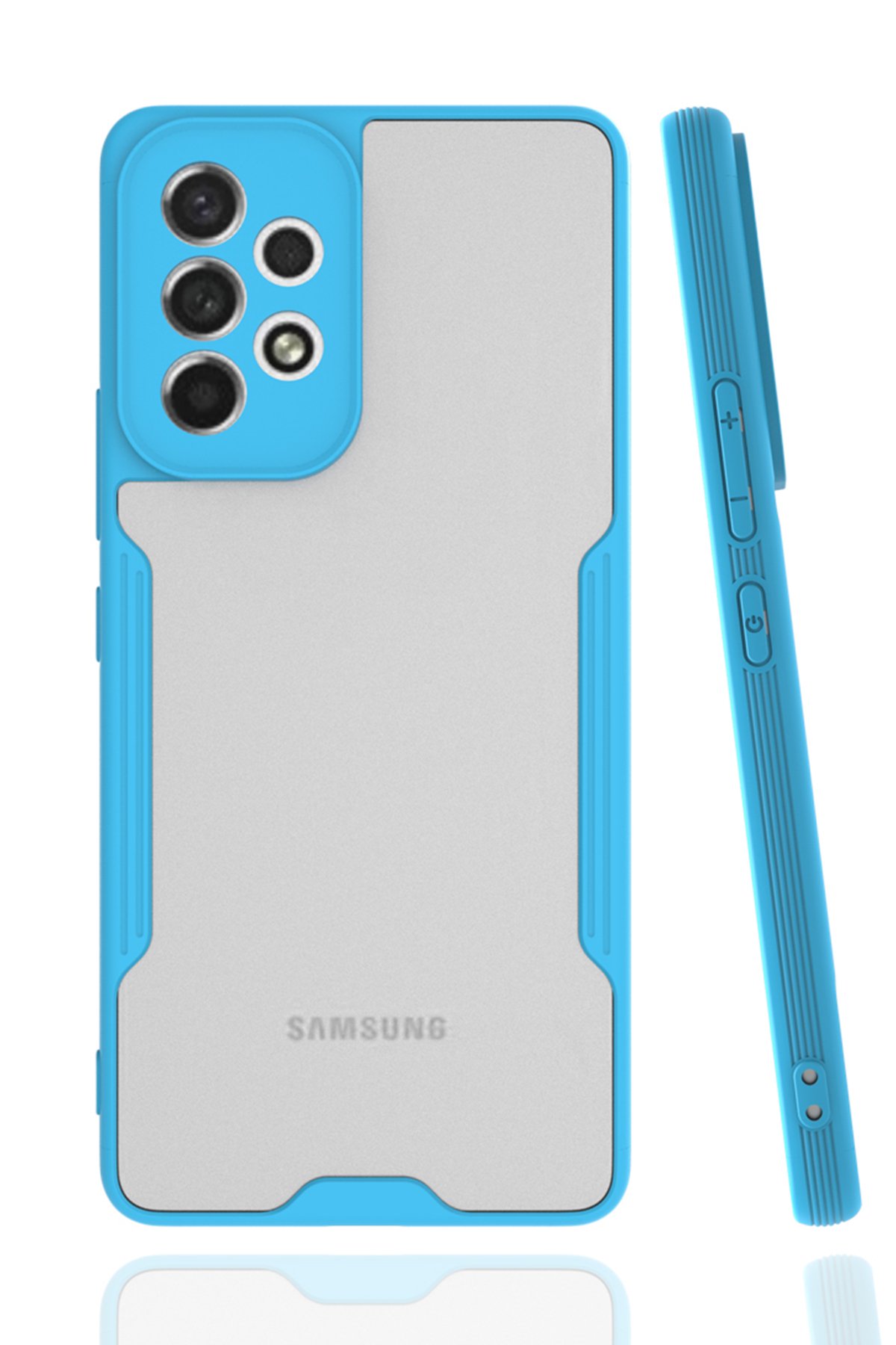  Samsung Galaxy A53 5G Kılıf Platin Silikon - Mavi