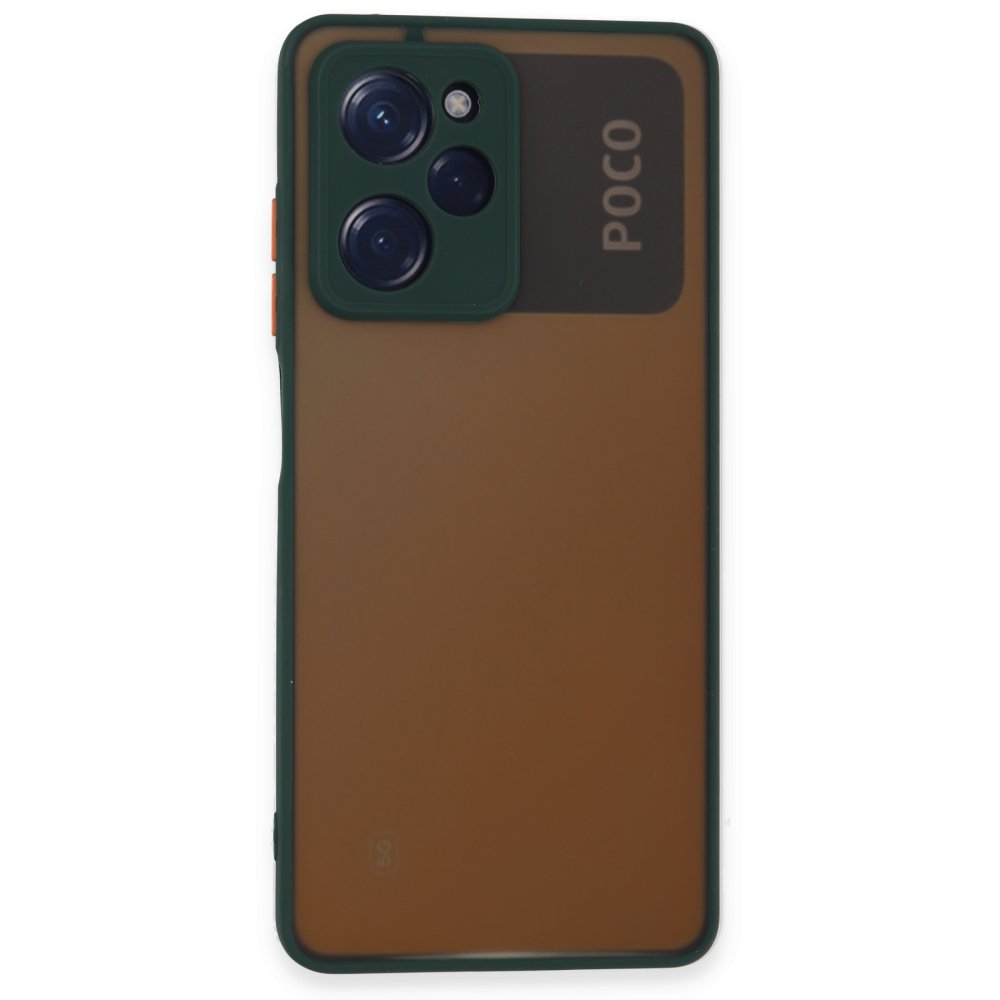 Xiaomi Poco X5 Pro 5G Kılıf Montreal Silikon Kapak - Yeşil  Xiaomi Poco X5 Pro 5G Kılıf Montreal Silikon Kapak - Yeşil