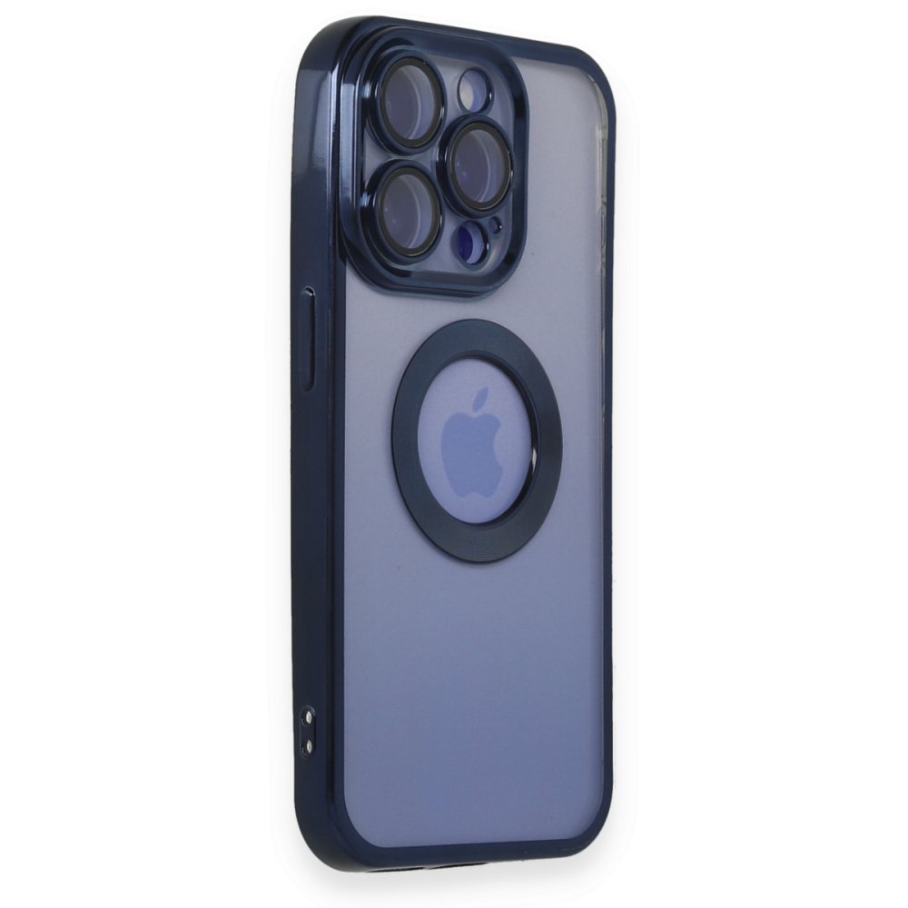  iPhone 15 Pro Max Kılıf Slot Silikon - Lacivert