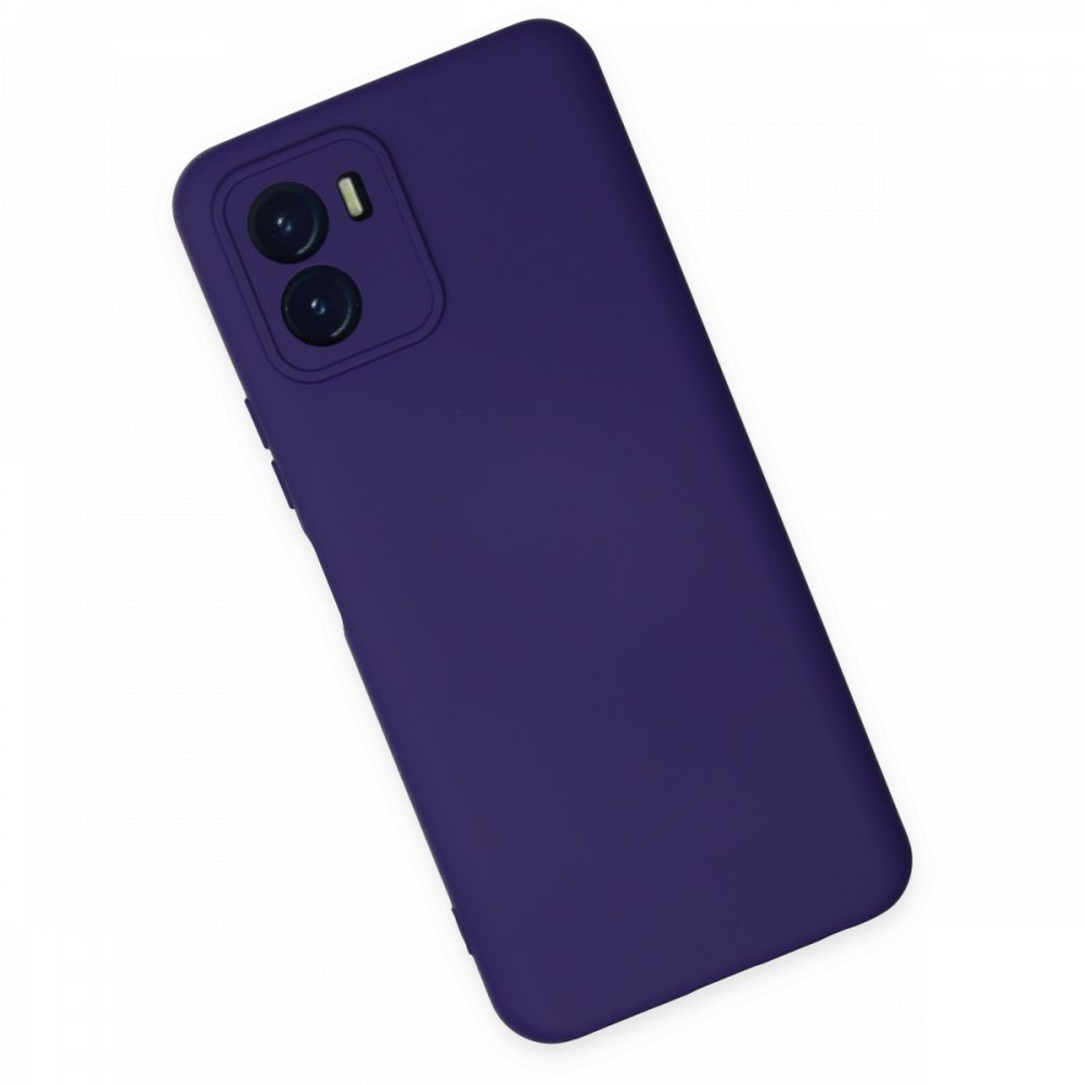  Vivo Y15S Kılıf Nano içi Kadife Silikon - Mor