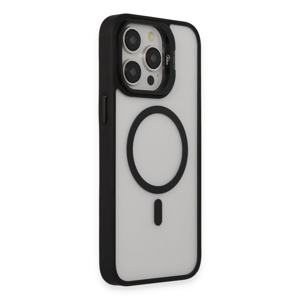 Joko iPhone 15 Pro Kılıf Roblox Lens Magsafe Standlı Kapak - Siyah