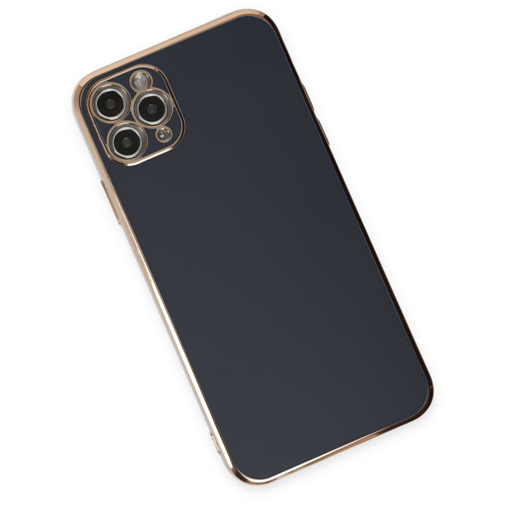 iPhone 11 Pro Max Kılıf Volet Silikon - Siyah