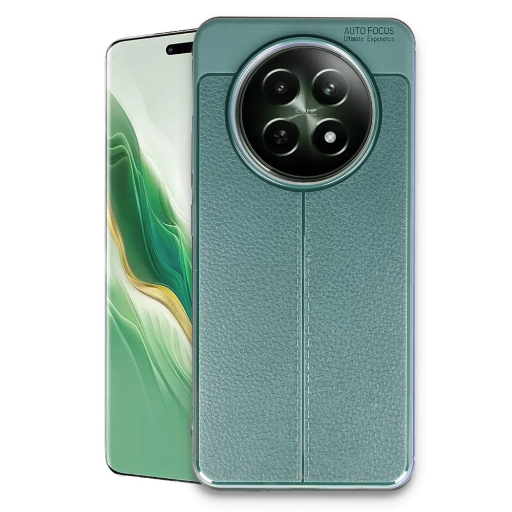  Realme 12 5G Kılıf Auto Focus Kapak - Koyu Yeşil
