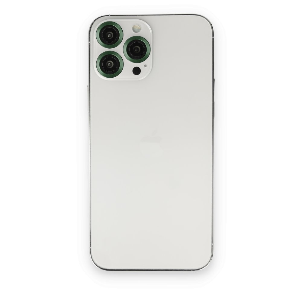  iPhone 14 Pro Metal Kamera Lens - Koyu Yeşil