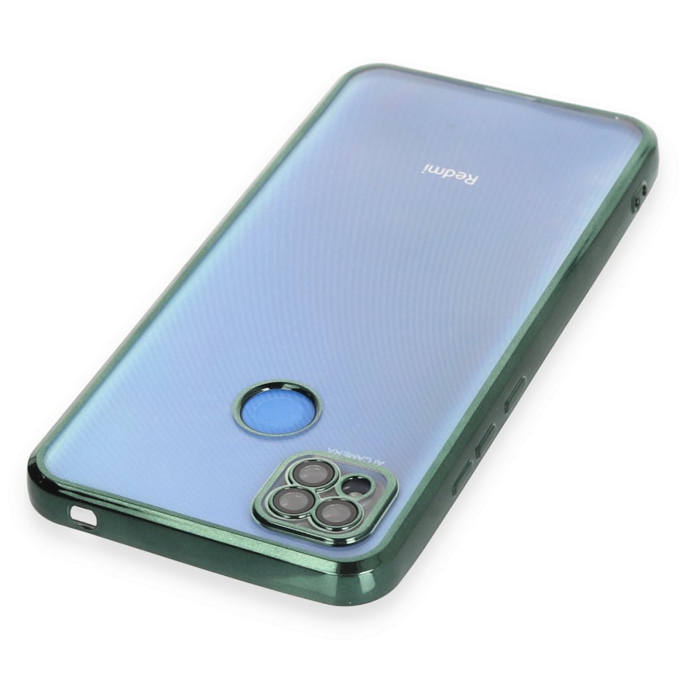 Redmi 9C Kılıf Razer Lensli Silikon - Yeşil
