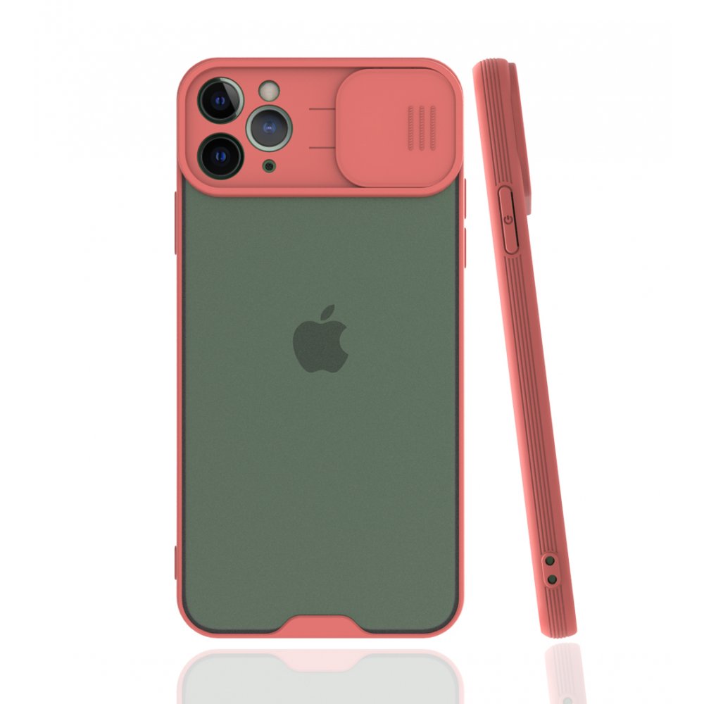 iPhone 11 Pro Kılıf Platin Kamera Koruma Silikon - Pembe iPhone 11 Pro Kılıf Platin Kamera Koruma Silikon - Pembe