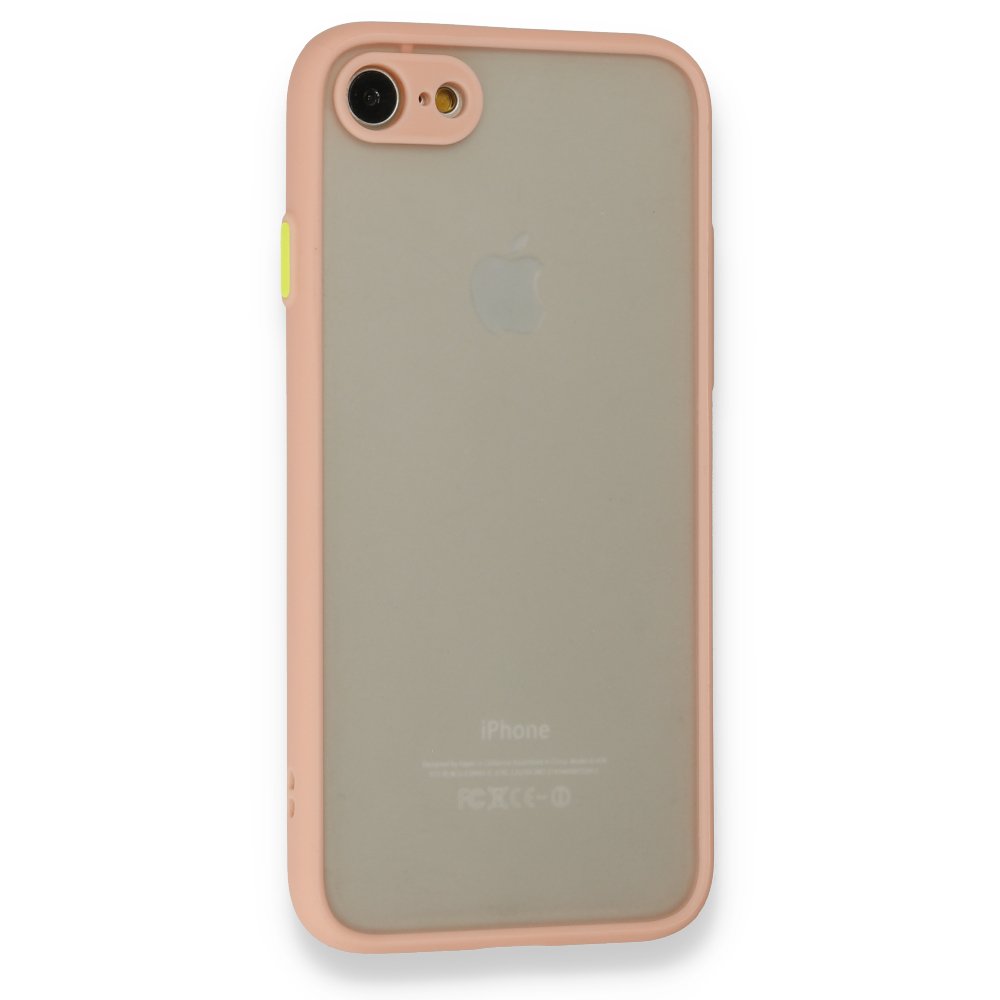 iPhone 8 Kılıf Montreal Silikon Kapak - Pembe iPhone 8 Kılıf Montreal Silikon Kapak - Pembe