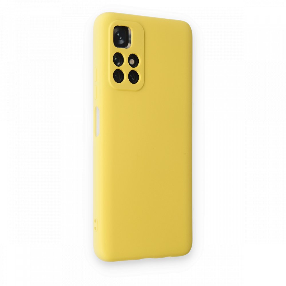  Xiaomi Poco M4 Pro 5G Kılıf Nano içi Kadife Silikon - Sarı