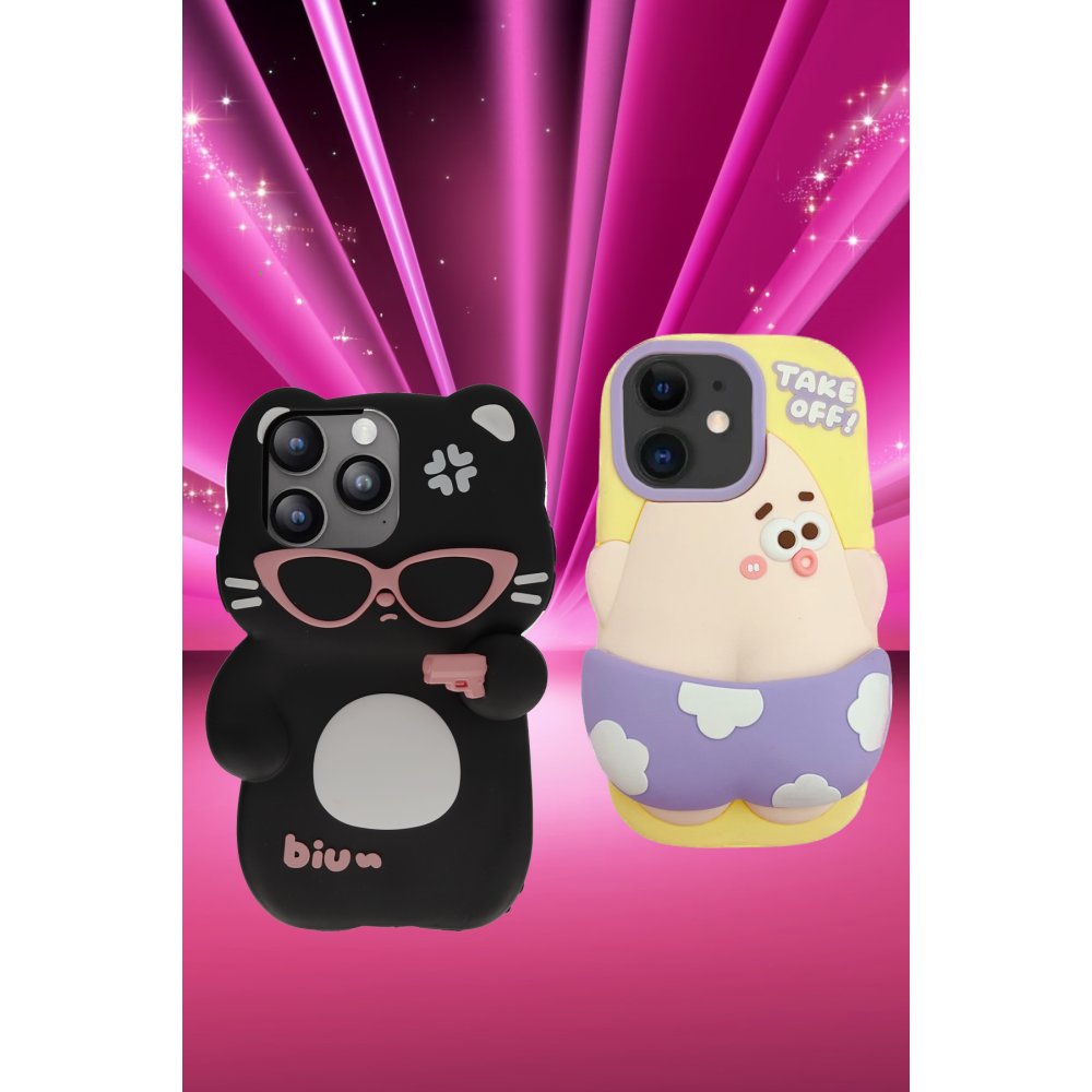 iPhone 15 Pro Max Kılıf Poky Karakter Silikon Kapak - Desen 7 iPhone 15 Pro Max Kılıf Poky Karakter Silikon Kapak - Desen 7