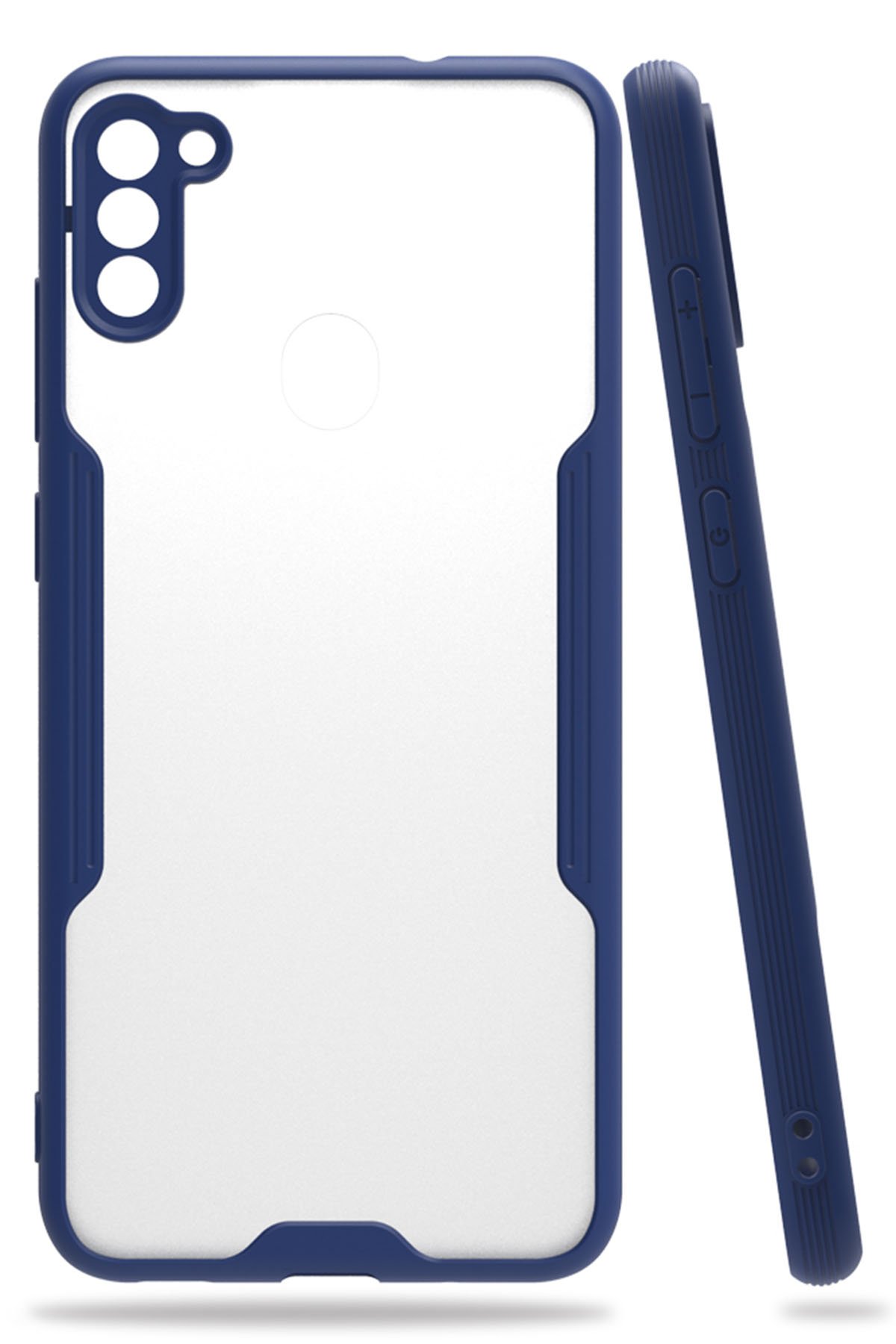  Samsung Galaxy M11 Kılıf Platin Silikon - Lacivert