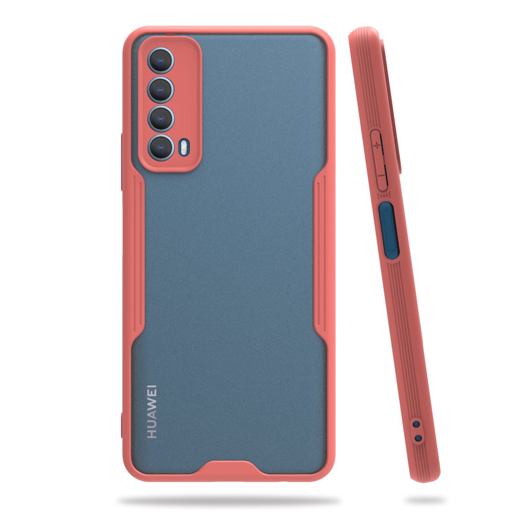 Huawei P Smart 2021 Kılıf Platin Silikon - Pembe  Huawei P Smart 2021 Kılıf Platin Silikon - Pembe