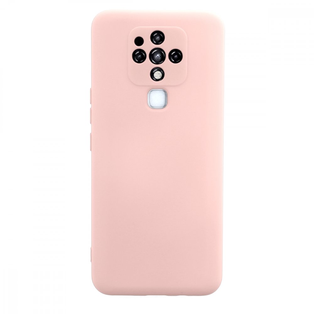 Tecno Camon 16 Kılıf Nano içi Kadife Silikon - Pudra Tecno Camon 16 Kılıf Nano içi Kadife Silikon - Pudra