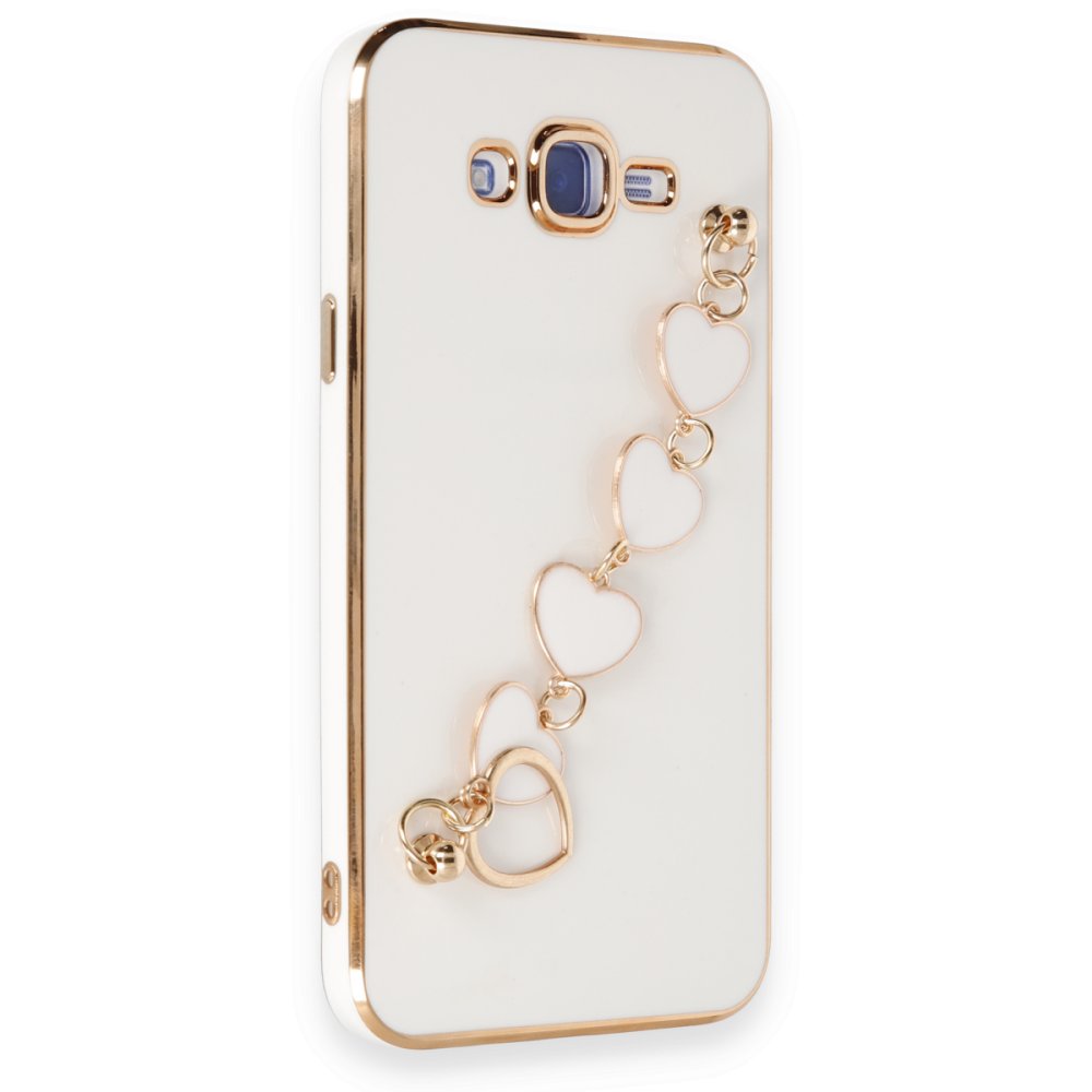  Samsung Galaxy J7 Kılıf Esila Silikon - Beyaz
