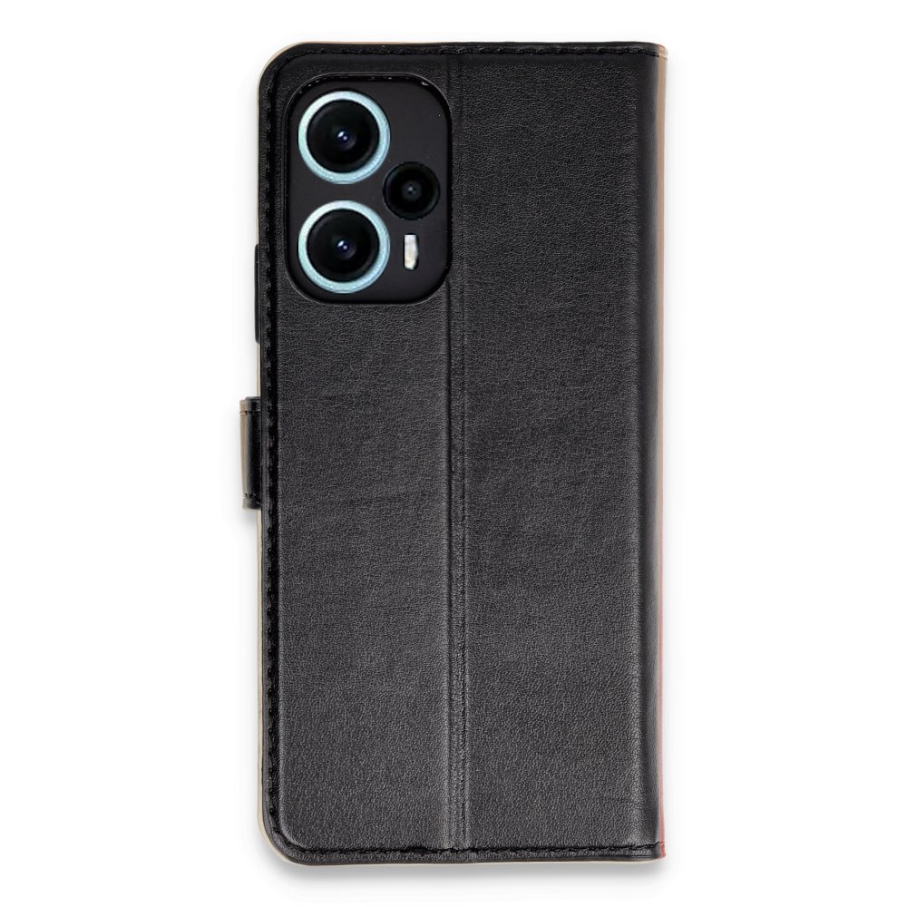 Xiaomi Poco F5 Kılıf Trend S Plus Kapaklı Kılıf - Siyah Xiaomi Poco F5 Kılıf Trend S Plus Kapaklı Kılıf - Siyah
