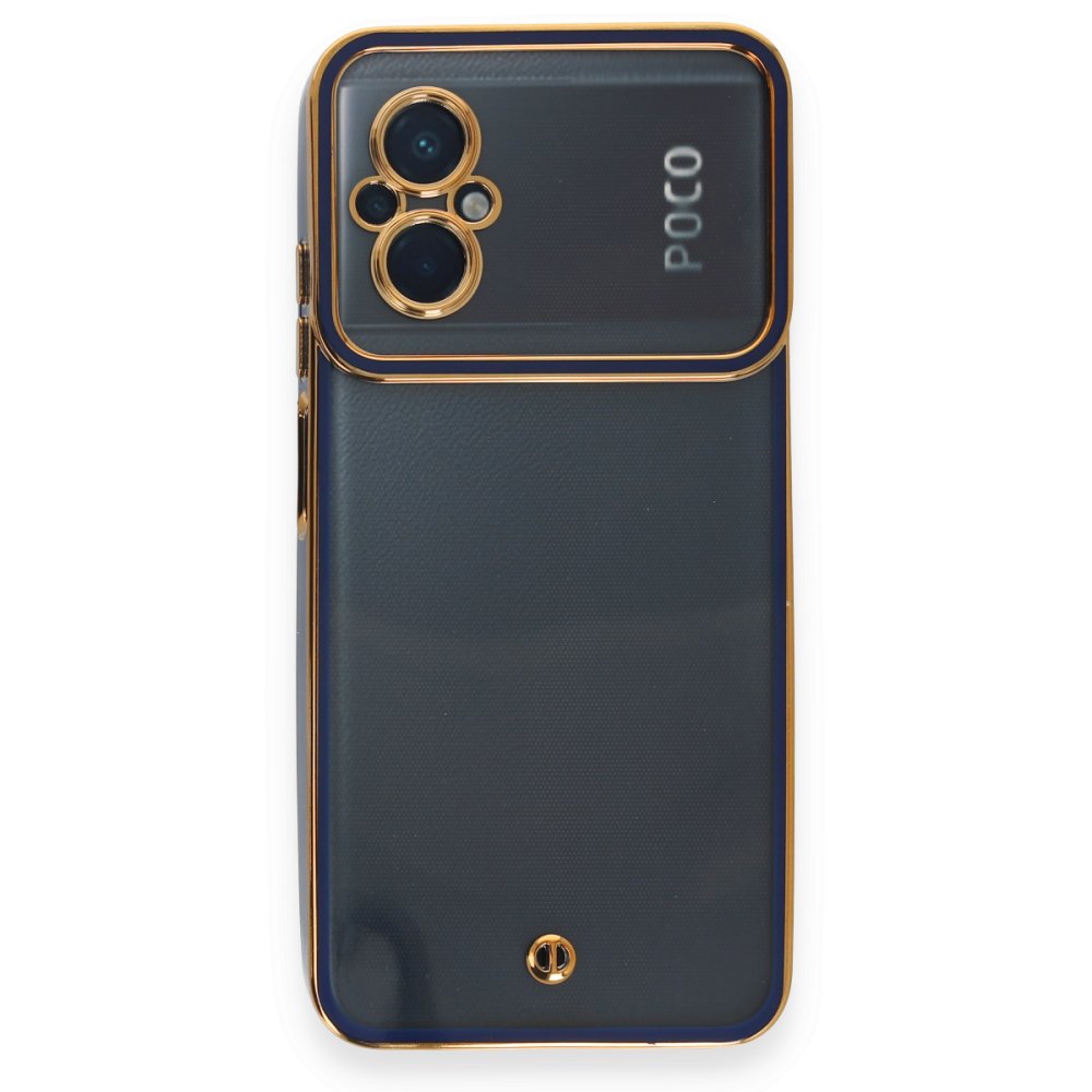  Xiaomi Poco M5 Kılıf Liva Lens Silikon - Mavi