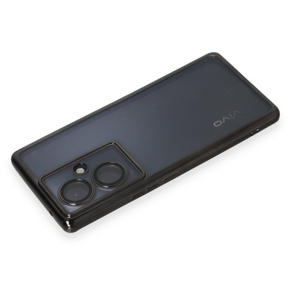  Vivo V29 Lite Kılıf Razer Lensli Silikon - Siyah